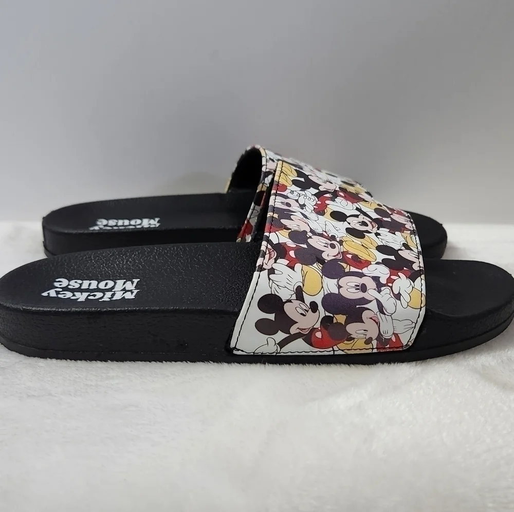 DISNEY Mickey Mouse Graphic Slides Sandals Kids Size 2-3 Unisex